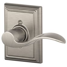 Accent Right Handed Non-Turning One-Sided Dummy Door Lever with Decorative Addison Trim