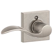 Accent Left Handed Non-Turning One-Sided Dummy Door Lever with Decorative Collins Trim