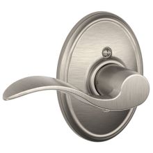 Accent Left Handed Non-Turning One-Sided Dummy Door Lever with Decorative Wakefield Trim