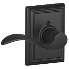 Accent Left Handed Non-Turning One-Sided Dummy Door Lever with Decorative Addison Trim