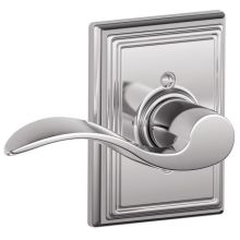 Accent Left Handed Non-Turning One-Sided Dummy Door Lever with Decorative Addison Trim