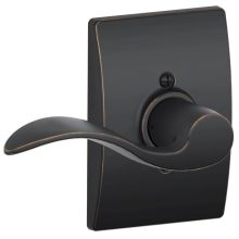Accent Left Handed Non-Turning One-Sided Dummy Door Lever with Decorative Century Trim