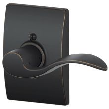 Accent Right Handed Non-Turning One-Sided Dummy Door Lever with Decorative Century Trim
