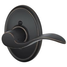 Accent Right Handed Non-Turning One-Sided Dummy Door Lever with Decorative Wakefield Trim