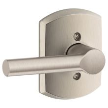 Broadway Non-Turning One-Sided Dummy Door Lever with Decorative Greenwich Trim