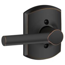 Broadway Non-Turning One-Sided Dummy Door Lever with Decorative Greenwich Trim