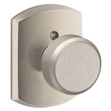 Bowery Non-Turning One-Sided Dummy Door Knob with Decorative Greenwich Rose