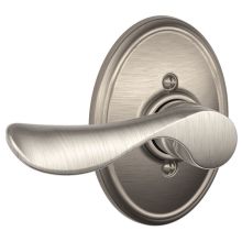 Champagne Left Handed Non-Turning One-Sided Dummy Door Lever with Decorative Wakefield Trim