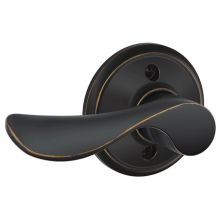 Champagne Left Handed Non-Turning One-Sided Dummy Door Lever