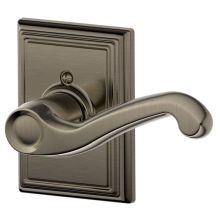 Flair Right Handed Non-Turning One-Sided Dummy Door Lever with Decorative Addison Trim