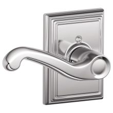 Flair Left Handed Non-Turning One-Sided Dummy Door Lever with Decorative Addison Trim