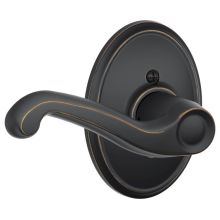 Flair Left Handed Non-Turning One-Sided Dummy Door Lever with Decorative Wakefield Trim