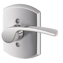 Merano Right Handed Non-Turning One-Sided Dummy Door Lever with Decorative Greenwich Trim