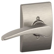 Manhattan Left Handed Non-Turning One-Sided Dummy Door Lever with Decorative Century Trim