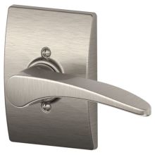 Manhattan Right Handed Non-Turning One-Sided Dummy Door Lever with Decorative Century Trim