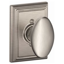 Siena Non-Turning One-Sided Dummy Door Knob with Decorative Addison Trim