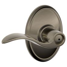 Accent Privacy Door Lever Set with Decorative Wakefield Trim