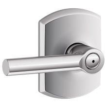 Broadway Privacy Door Lever Set with Decorative Greenwich Trim