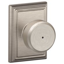 Bowery Privacy Knob Set with Decorative Addison Trim