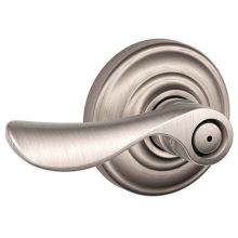 Champagne Privacy Door Lever Set with Decorative Andover Trim
