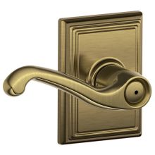 Flair Privacy Door Lever Set with Decorative Addison Trim