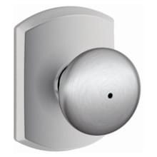 Plymouth Privacy Door Knob Set with Greenwich Trim