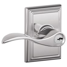 Accent Single Cylinder Keyed Entry Door Lever Set with Decorative Addison Trim