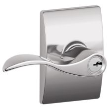 Accent Single Cylinder Keyed Entry Door Lever Set with Decorative Century Trim