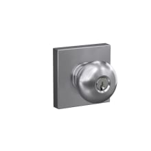 Plymouth Single Cylinder Keyed Entry Door Knob Set with Collins Trim