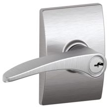 Manhattan Single Cylinder Keyed Entry Door Lever Set with Decorative Century Trim