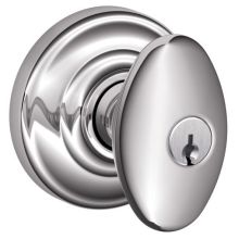 Siena Keyed Entry Panic Proof Door Knob Set with Decorative Andover Trim