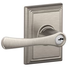 Avila Single Cylinder Keyed Entry Door Lever Set with Decorative Addison Trim