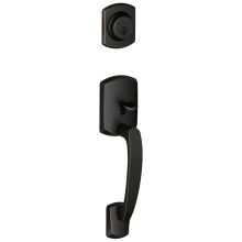 Greenwich Single Cylinder Exterior Entrance Handleset from the F-Series