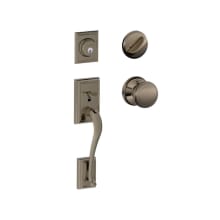 Addison Sectional Single Cylinder Keyed Entry Handleset with Andover Knob