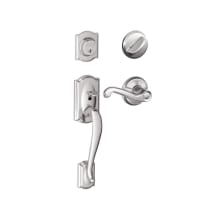 Camelot Right Handed Sectional Single Cylinder Keyed Entry Handleset with Flair Lever