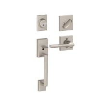 Century Sectional Single Cylinder Keyed Entry Handleset with Latitude Lever with Decorative Collins Trim