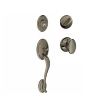 Wakefield Sectional Single Cylinder Keyed Entry Handleset with Siena Knob