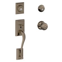 Addison Double Cylinder Handleset with Georgian Interior Knob from the F-Series
