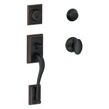 Double Cylinder Addison Handleset with Siena Interior Knob from the F-Series