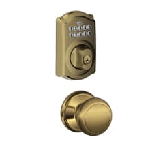 Camelot Single Cylinder Electronic Keypad Deadbolt with Passage Andover Knob