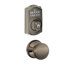 Camelot Single Cylinder Electronic Keypad Deadbolt with Passage Andover Knob