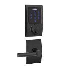 Connect Century Touchscreen Electronic Deadbolt with Z-Wave Plus Technology and Passage Broadway Lever and Decorative Century Trim