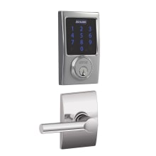 Connect Century Touchscreen Electronic Deadbolt with Z-Wave Plus Technology and Passage Broadway Lever and Decorative Century Trim