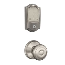 Encode WiFi Enabled Electronic Keypad Deadbolt with Camelot Trim and Georgian Knob Set