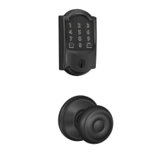 Encode WiFi Enabled Electronic Keypad Deadbolt with Camelot Trim and Georgian Knob Set