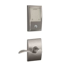 Encode Century WiFi Enabled Electronic Keypad Deadbolt with Passage Accent Lever and Decorative Century Trim