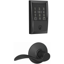 Encode Plus Century Electronic Keyless Entry Deadbolt Combo Pack with Accent Interior Lever and Decorative Plymouth Trim