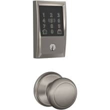 Encode Plus Century Electronic Keyless Entry Deadbolt Combo Pack with Andover Interior Knob and Decorative Georgian Trim
