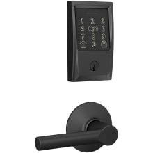 Encode Plus Century Electronic Keyless Entry Deadbolt Combo Pack with Broadway Interior Lever and Decorative Plymouth Trim