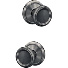 Custom Offerman Non-Turning Two Sided Dummy Knob Set with Alden Trim